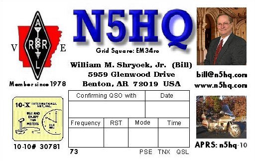 This is a previous QSL Card