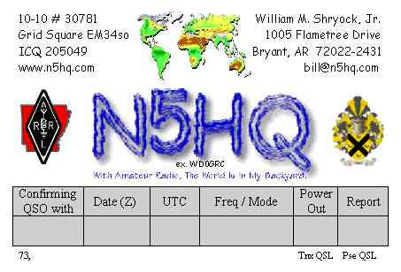 This is a previous QSL Card